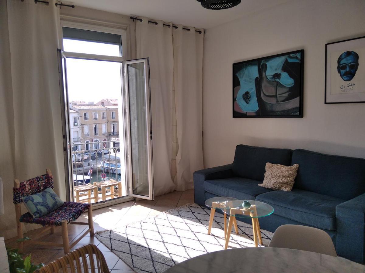 Grand T2 Au Coeur De Ville Avec Vue Sur Quais Et Mer Sète Exteriör bild
